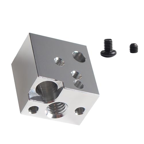 WASTEBIN Benutzerfreundlicher Hotend Heizblock Für SV07 3D Drucker Extruder. Hochbeständiges Metall Heizblock Druckerzubehör von WASTEBIN