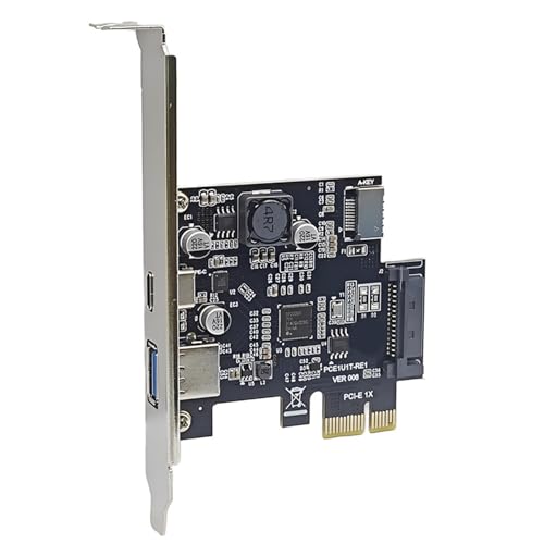 WASTEBIN Schnelle Geschwindigkeit USB3.2 Gen1 PCIEX1 Adapterkarte PCIe Mit USB+TypeC+TypeE Vorne 3 USB Anschlüsse Für Desktop PC WASTEBIN Schnelle Geschwindigkeit USB3.2 Gen1 PCIEX1 Adapterkarte PCIe Mit USB+TypeC+TypeE Vorne 3 USB Anschlüsse Für Desktop PC von WASTEBIN