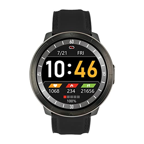 WATCHMARK Smartwatch WM18 schwarzes Leder von WATCHMARK