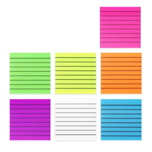 1500 Backblätter Farbenfrohe Notizen Papier 3x3inch Breit Ausgekleidetes Kleber Notizpapier Erinnerung Fridges Notebook Kalenderplaner von WATERBELINE