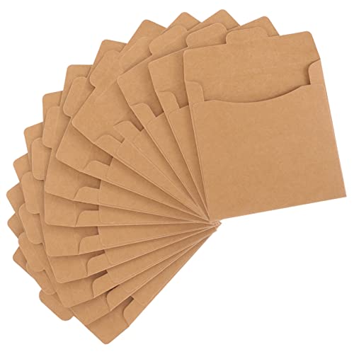WATIIFUFU Cd-hüllen Aus Kraftpapier 50 Stück DVD-aufbewahrungshüllen Cd-papiertüte für Dauerhafte Einfache Nutzung WATIIFUFU Cd-hüllen Aus Kraftpapier 50 Stück DVD-aufbewahrungshüllen Cd-papiertüte für Dauerhafte Einfache Nutzung von WATIIFUFU