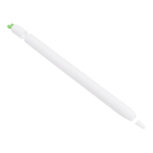WATIIFUFU 1 STK Stylus-hülle Schützende Stylus-stiftabdeckung Bleistift-Anti-rutsch-etui Bleistift Anti-rutsch-hülle Bleistift Haut Eingabestifthalter Stylus-stiftkappe Weiß Kieselgel von WATIIFUFU