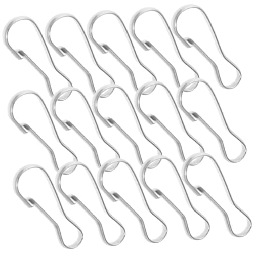 WATIIFUFU 100 Stück Schlüssel Dekorationsschnalle, Metallfeder Schlüsselanhänger Clip, Kleine Haken Zum Aufhängen Von Schlüsselbändern, Federhaken, Kleine Federhaken, Karabinerhaken, von WATIIFUFU