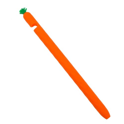 WATIIFUFU 1Stk Federmäppchen Bleistifthalter Einzigartige Stifthülle Stylus Bleistift Etui stifteschale stifttaschenlampe rutschfeste Stifthülle Anti-Drop-Stylus-Stiftabdeckung Orange von WATIIFUFU