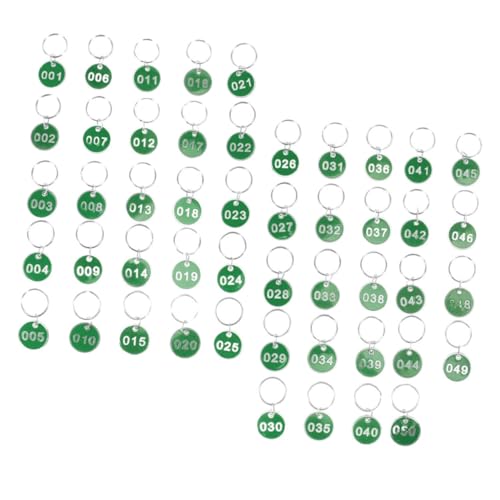WATIIFUFU 50 Stück Nummernschild Schlüsselring Etiketten, Schlüsselmarker, Mehrzweck Nummernschilder, Nummerierte Id Tags, Sauna Aufbewahrungsnummernschilder, Schlüsselanhänger Mit Ring, WATIIFUFU 50 Stück Nummernschild Schlüsselring Etiketten, Schlüsselmarker, Mehrzweck Nummernschilder, Nummerierte Id Tags, Sauna Aufbewahrungsnummernschilder, Schlüsselanhänger Mit Ring, von WATIIFUFU
