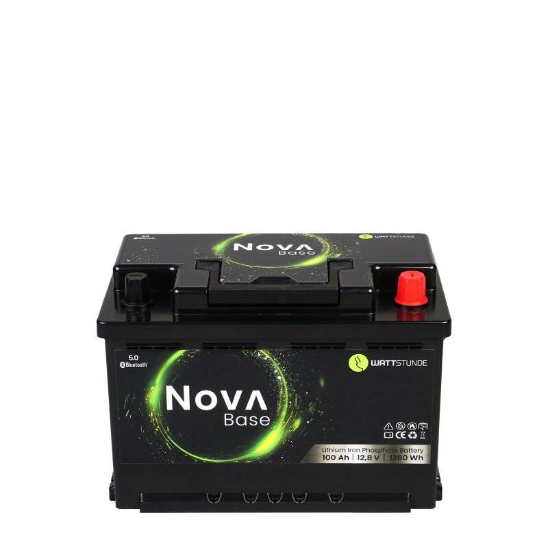 WATTSTUNDE NOVA Base Batterie 12,8V 100Ah 1280Wh LiFePO4 von WATTSTUNDE