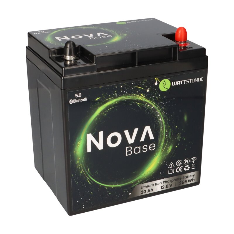 WATTSTUNDE NOVA Base Batterie 12,8V 20Ah 256Wh LiFePO4 mit 0% MwSt nach §12 Abs. 3 UstG WATTSTUNDE NOVA Base Batterie 12,8V 20Ah 256Wh LiFePO4 mit 0% MwSt nach §12 Abs. 3 UstG von WATTSTUNDE