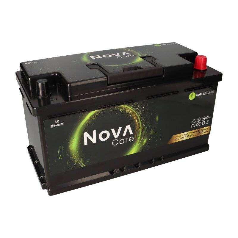 WATTSTUNDE NOVA Core Batterie 12,8V 100Ah 1280Wh LiFePO4 mit 0% MwSt nach §12 Abs. 3 UstG von WATTSTUNDE