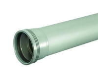 Wafix PP-Abflussrohr mit Muffe 110 x 500 mm grau von WAVIN