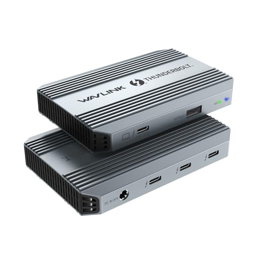 WAVLINK 5-in-1 Thunderbolt 4 Hub, 90W PD Charging, Single 8K or Dual 4K Display for MacBook Pro/Air M1 M2 M3, Thunderbolt 4/3, USB-C/USB 4 Windows WAVLINK 5-in-1 Thunderbolt 4 Hub, 90W PD Charging, Single 8K or Dual 4K Display for MacBook Pro/Air M1 M2 M3, Thunderbolt 4/3, USB-C/USB 4 Windows von WAVLINK