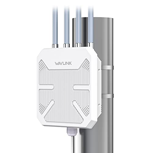 WAVLINK AX1800 Outdoor Access Point WiFi 6, wetterfester WLAN Repeater(Dualband 1775 Mbit/s, 802.3af/at PoE) unterstützt 100M POE, Gigabit Port, WPA2/WPA3-Mix-Verschlüsselung von WAVLINK