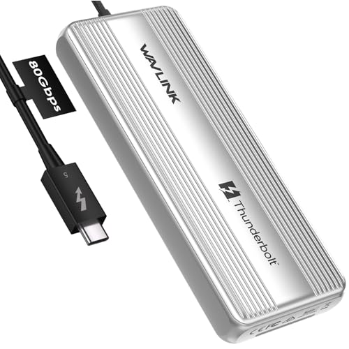 WAVLINK Externer SSD-Treiber Thunerbolt 5 M.2 NVMe mit 4 TB, tragbares, ultraschnelles externes SSD-Laufwerk mit Lüfter und Aluminium-Kühlkörpergehäuse, Thunderbolt-zertifiziert WAVLINK Externer SSD-Treiber Thunerbolt 5 M.2 NVMe mit 4 TB, tragbares, ultraschnelles externes SSD-Laufwerk mit Lüfter und Aluminium-Kühlkörpergehäuse, Thunderbolt-zertifiziert von WAVLINK