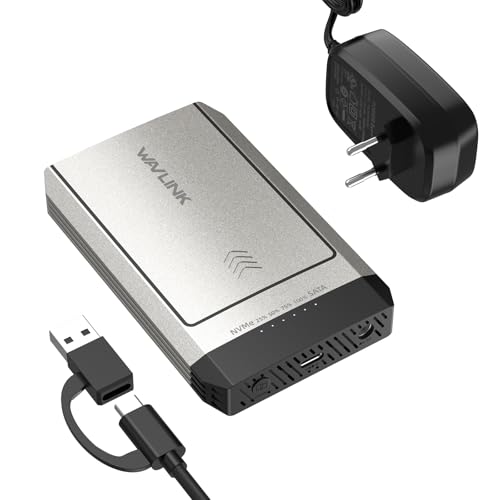WAVLINK NVMe Cloner, M.2 Cloner Dual-Bay Offline Clone Tool-Free, 10Gbps M.2 Duplicator Unterstützt SATA zu NVMe und NVMe zu SATA, Dual NVMe Gehäuse für SSDs PCIe Größen 2230/2242/2260/2280, bis zu 8T WAVLINK NVMe Cloner, M.2 Cloner Dual-Bay Offline Clone Tool-Free, 10Gbps M.2 Duplicator Unterstützt SATA zu NVMe und NVMe zu SATA, Dual NVMe Gehäuse für SSDs PCIe Größen 2230/2242/2260/2280, bis zu 8T von WAVLINK