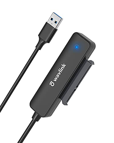 WAVLINK USB 3.0 zu SATA Kabel Adapter für 2.5'' Festplatten, USB auf SSD/HDD SATA III Adapter Konverter komatibel mit 2,5'',UASP von WAVLINK