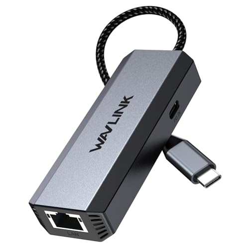 WAVLINK USB C LAN Adapter 5Gbit/s + 95W Laden, treiberfreier RJ45 Gigabit USB C Ethernet Adapter für Laptop, Computer, kompatibel mit Thunderbolt 5/4/3, Mac, Windows, iPad, iPhone, MacBook WAVLINK USB C LAN Adapter 5Gbit/s + 95W Laden, treiberfreier RJ45 Gigabit USB C Ethernet Adapter für Laptop, Computer, kompatibel mit Thunderbolt 5/4/3, Mac, Windows, iPad, iPhone, MacBook von WAVLINK