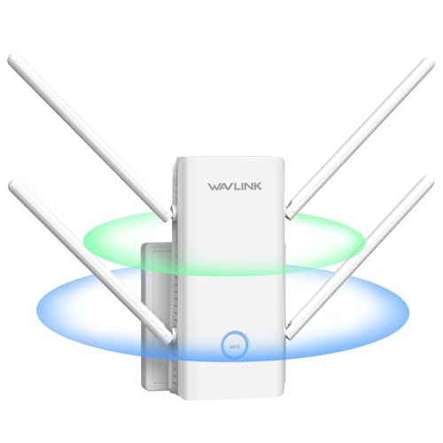 WAVLINK WLAN Verstärker AX3000 Steckdose für Zuhause deckt bis zu 2000sq.ft, WiFi 6 Reapter 4 * 5 dBi Antennen, Dual Band (5GHz/2.4GHz) Access Point mit Gigabit-Anschluss für Allen WLAN Router von WAVLINK