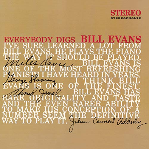 Everybody Digs Bill Evans (Ltd.180g Farbiges Vinyl) [Vinyl LP] von WAXTIME IN COLOR