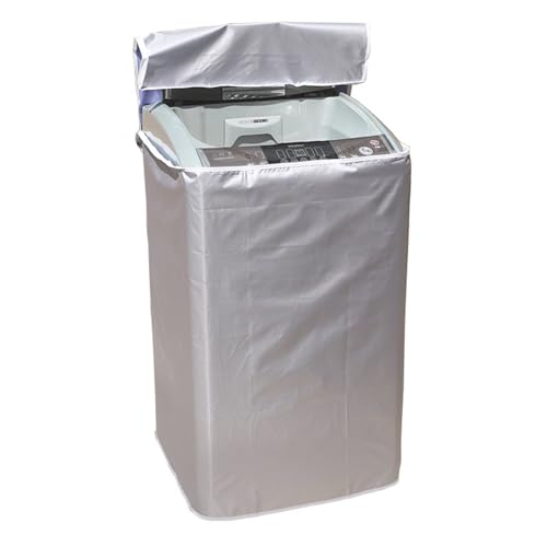 WAZUBC Staubschutz für Waschtrockner, Outdoor-Waschmaschinen-Abdeckung, Anti-Aging-Waschmaschinenabdeckung, wasserdicht, staubdicht, Frontlader-Trocknerabdeckung (XL) von WAZUBC