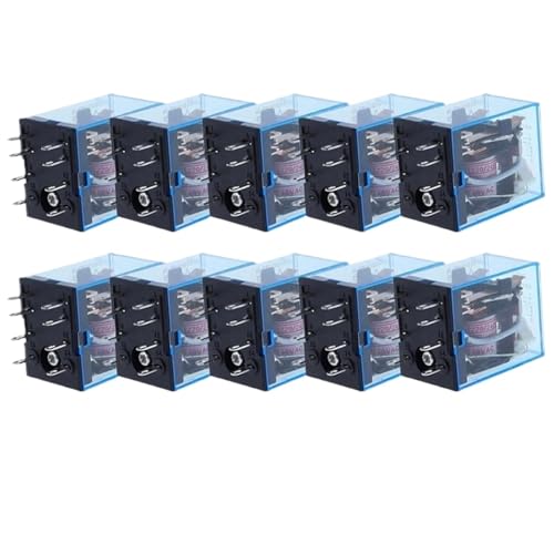 10Pcs MY2P HH52P MY2NJ Relay Coil General DPDT Micro Mini Electromagnetic Relay Switch with LED AC 110V 220V DC 12V 24V(AC,220V) von WBGZWCDB