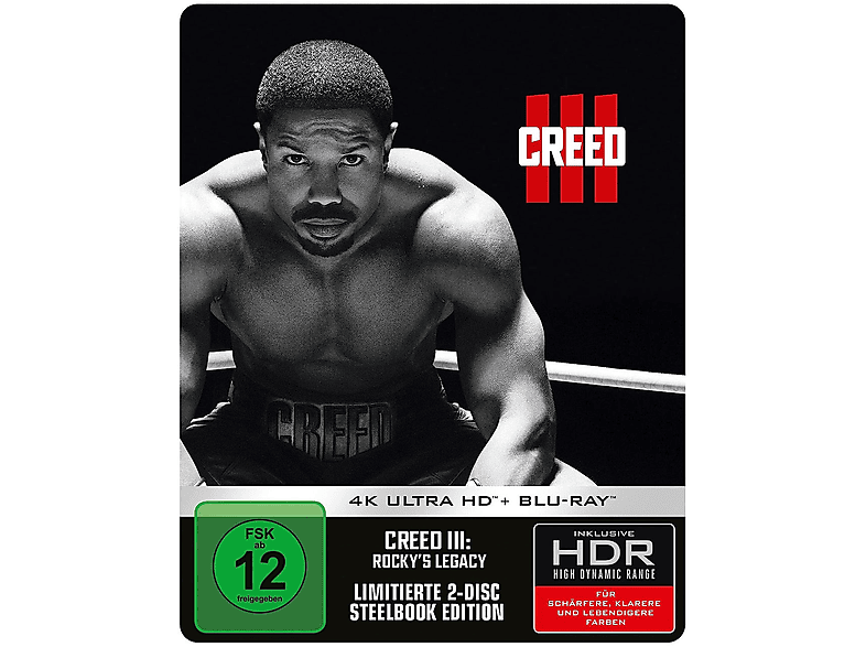 Creed III: Rocky's Legacy Limitiertes SteelBook 4K Ultra HD Blu-ray + von WBHE