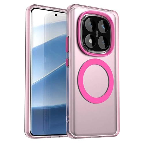 WBWONE Hülle für Honor 400 Pro 5G Handyhülle, [MagSafe Kompatibel] Schutzhülle/Ultra Dünn TPU Anti-Fingerabdruck Stoßfest Matt - Rosa von WBWONE