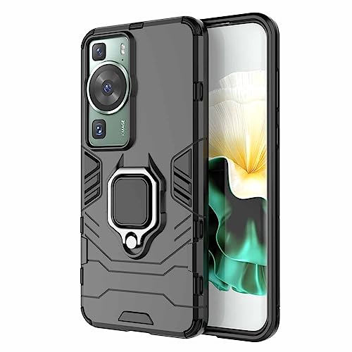 WBWONE Hülle für Huawei P60 Pro / P60, TPU/PC Stoßfest Handyhülle mit 360 ° Drehung Fingerring Stände, Soft Silikon Bumper Schutzhülle Case Cover, Schwarz WBWONE Hülle für Huawei P60 Pro / P60, TPU/PC Stoßfest Handyhülle mit 360 ° Drehung Fingerring Stände, Soft Silikon Bumper Schutzhülle Case Cover, Schwarz von WBWONE