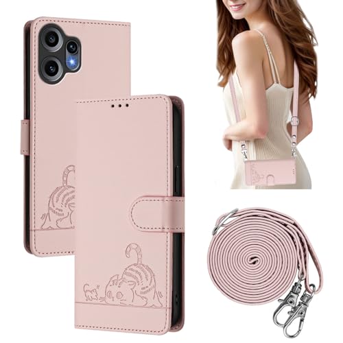 WBWONE Hülle für Nothing CMF Phone 2 Pro, Handyhülle Premium PU Lederhülle Klappbar Magnet Kartenfach Standfunktion Schutzhülle mit Langes Seil, Roségold WBWONE Hülle für Nothing CMF Phone 2 Pro, Handyhülle Premium PU Lederhülle Klappbar Magnet Kartenfach Standfunktion Schutzhülle mit Langes Seil, Roségold von WBWONE