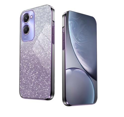 WBWONE Hülle für VIVO Y28s 5G, mit Elektroplattiertem Rand, Stoßfestes Handyhülle, Schutzhülle mit Schimmernde Aufkleber - Lila WBWONE Hülle für VIVO Y28s 5G, mit Elektroplattiertem Rand, Stoßfestes Handyhülle, Schutzhülle mit Schimmernde Aufkleber - Lila von WBWONE