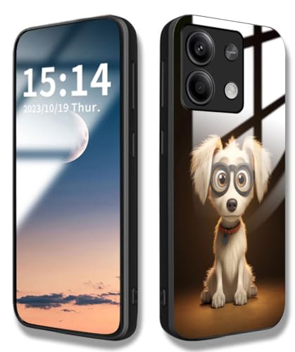 WBWONE Hülle für Xiaomi Redmi Note 13 5G, Handyhülle Weich Silikon TPU Rahmen Süßes Hundemuster Cover Dünn Case, Stoßfest Kratzfest Schutzhülle - Hund 04 von WBWONE