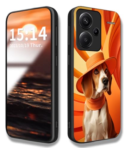 WBWONE Hülle für Xiaomi Redmi Note 13 Pro+ Plus 5G, Handyhülle Weich Silikon TPU Rahmen HD-Druckmuster Cover Dünn Case, Stoßfest Kratzfest Schutzhülle - Cooler Hund von WBWONE