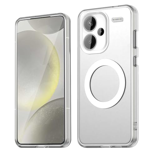 WBWONE Hülle für Xiaomi Redmi Note 13 Pro+ Plus 5G Handyhülle, [MagSafe Kompatibel] Schutzhülle/Ultra Dünn TPU Anti-Fingerabdruck Stoßfest Matt - Weiß von WBWONE