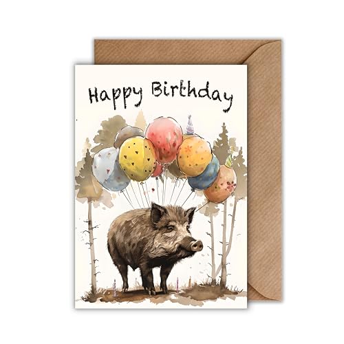 WBdesignz Geburtstagskarte für Förster und Jäger mit Umschlag - Glückwunschkarte “Happy Birthday” Geschenkkarte zum Geburtstag Happy Birthday Karte Waldhüter Forstmeister Wald Jagd Natur (DIN A6) WBdesignz Geburtstagskarte für Förster und Jäger mit Umschlag - Glückwunschkarte “Happy Birthday” Geschenkkarte zum Geburtstag Happy Birthday Karte Waldhüter Forstmeister Wald Jagd Natur (DIN A6) von WBdesignz