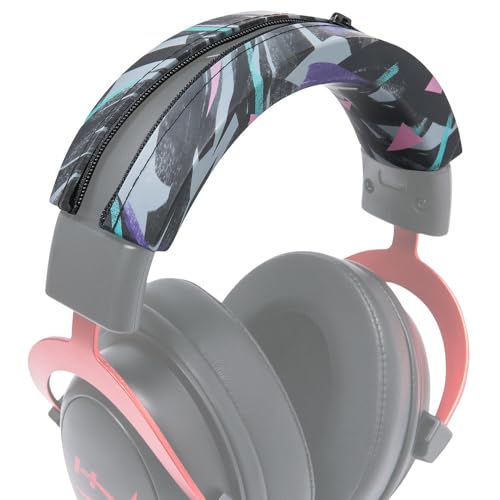WC BandZ Cloud – Silikon-Kopfbandabdeckung für Kopfhörer der HyperX Cloud-Serie von Wicked Cushions | Verbesserter Komfort, Stil und Schweißschutz | Exklusiv für die HyperX Cloud-Serie | 90's Black von WC
