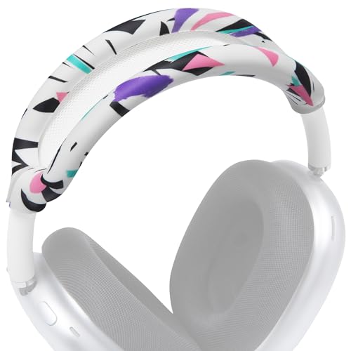 WC BandZ Max – Silikon-Kopfbandabdeckung für Airpods Max-Kopfhörer, hergestellt von Wicked Cushions | Erhöhter Komfort und Schutz | Erhältlich in bösen Designs | 90's White von WC
