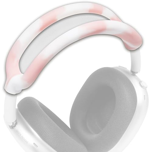 WC BandZ Max – Silikon-Kopfbandabdeckung für Airpods Max-Kopfhörer, hergestellt von Wicked Cushions | Erhöhter Komfort und Schutz | Erhältlich in bösen Designs | Pink Marble von WC