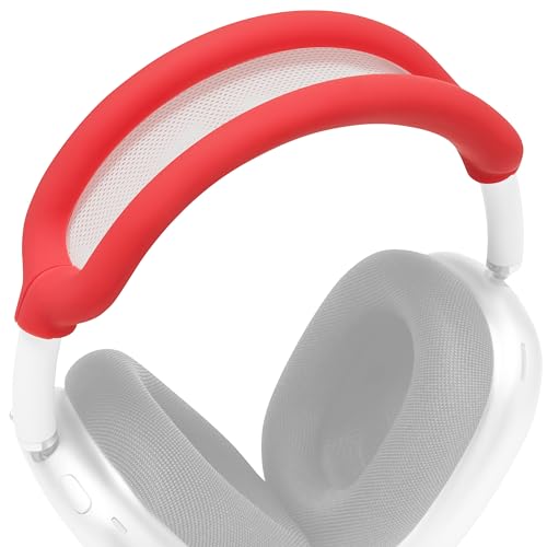 WC BandZ Max – Silikon-Kopfbandabdeckung für Airpods Max-Kopfhörer, hergestellt von Wicked Cushions | Erhöhter Komfort und Schutz | Erhältlich in bösen Designs | Red von WC