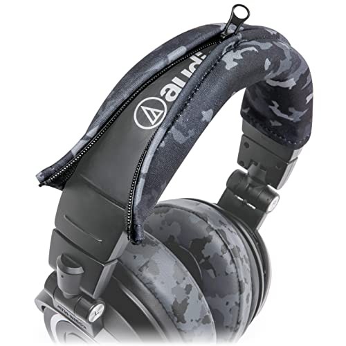 WC BandZ V2 Kopfbügel-Schutzhülle für Audio Technica ATH M Serie Kopfhörer - Maschinenwaschbar, kein abblätterndes Leder mehr - Kompatibel mit M50X / M50XBT / M50 / M40X & mehr | (Black Camo) von WC
