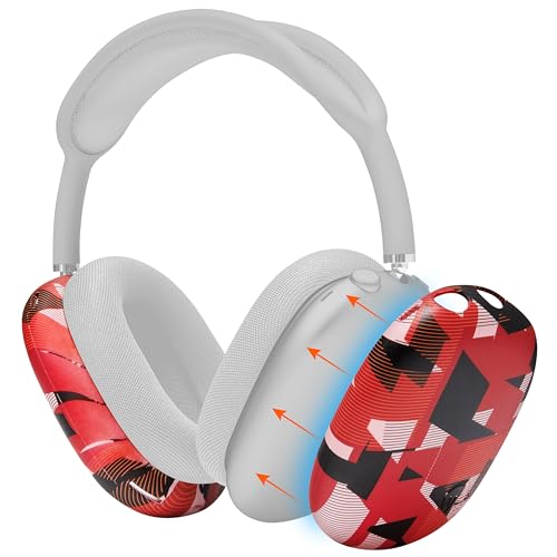 WC ShellZ Max – Schützende Kopfhörer-Außenschalen für Airpods Max von Wicked Cushions | Aus hochwertigem Silikon | Red Prism von WC