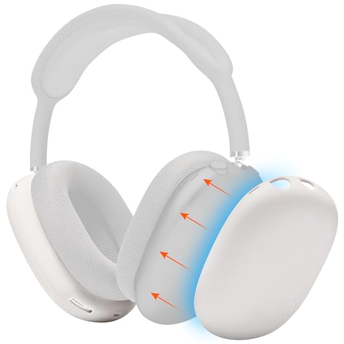 WC ShellZ Max – Schutzhülle für Kopfhörer-Außenhüllen für Airpods Max, hergestellt von Wicked Cushions | Hergestellt aus hochwertigem Silikon | (Früher bekannt als WC ProtectZ) | Beige von WC