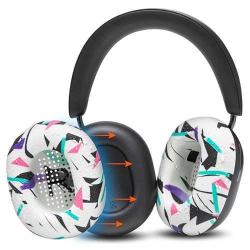 WC SweatZ Ace – Patentierte Schweißschutzpolster für kabellose Sonos Ace-Kopfhörer mit Geräuschunterdrückung von Wicked Cushions | Schweißfest und leicht waschbar | 90's White WC SweatZ Ace – Patentierte Schweißschutzpolster für kabellose Sonos Ace-Kopfhörer mit Geräuschunterdrückung von Wicked Cushions | Schweißfest und leicht waschbar | 90's White von WC