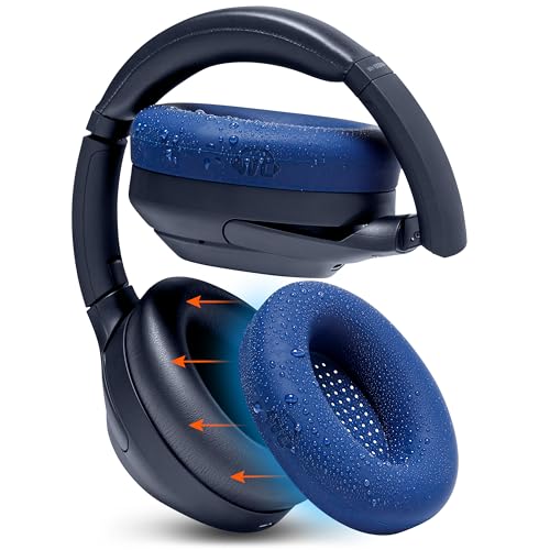 WC SweatZ XM4 – schützende Kopfhörer-Ohrhüllen für Sony WH1000XM4 von WC | Nur kompatibel mit Sony XM4 Over-Ear-Kopfhörern | Schweißfest und leicht waschbar | Navy von WC