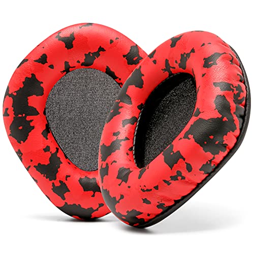 WC Upgraded Replacement Earpads for Corsair Void & Corsair Void Pro Wired & Wireless Gaming Headsets Made by Wicked Cushions | Improved Durability, Thickness, and Sound Isolation | (Red Camo) von WC