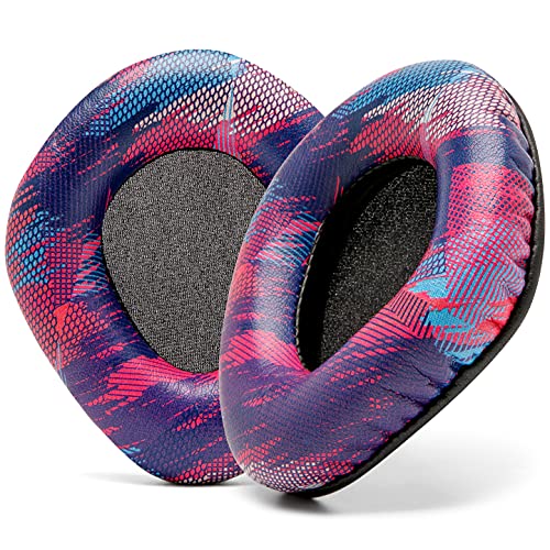 WC Upgraded Replacement Earpads for Corsair Void & Corsair Void Pro Wired & Wireless Gaming Headsets Made by Wicked Cushions | Improved Durability, Thickness, and Sound Isolation | (Speed Racer) von WC