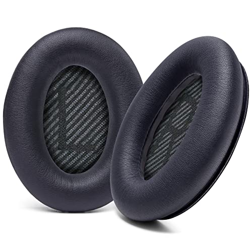 WC Wicked Cushions Ersatzohrpolster Kompatibel mit Bose QuietComfort 35 (QC35) & QuietComfort 35ii (QC35ii) Kopfhörern & mehr - Verbesserter Komfort & Haltbarkeit | Black von WC
