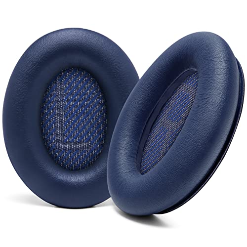 WC Wicked Cushions Ersatzohrpolster Kompatibel mit Bose QuietComfort 35 (QC35) & QuietComfort 35ii (QC35ii) Kopfhörern & mehr - Verbesserter Komfort & Haltbarkeit | Midnight Blue von WC