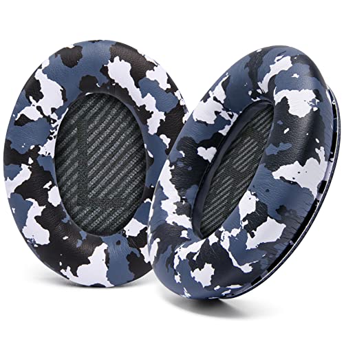 WC Wicked Cushions Ersatzohrpolster Kompatibel mit Bose QuietComfort 35 (QC35) & QuietComfort 35ii (QC35ii) Kopfhörern & mehr - Verbesserter Komfort & Haltbarkeit | Snow Camo von WC