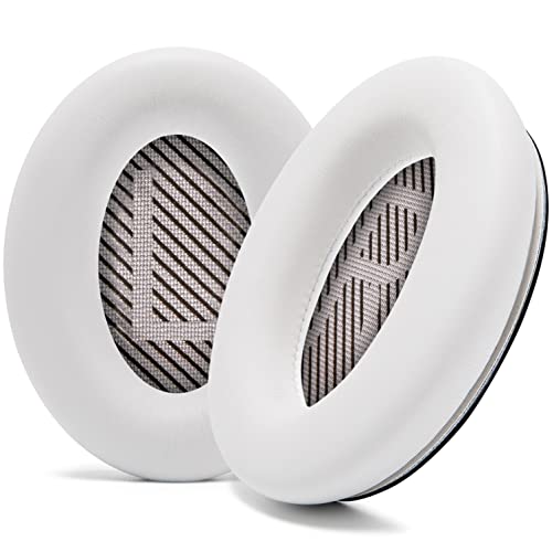 WC Wicked Cushions Extra Dicke Ersatzohrpolster für Bose QC45 (QuietComfort 45) Kopfhörer |White Smoke von WC