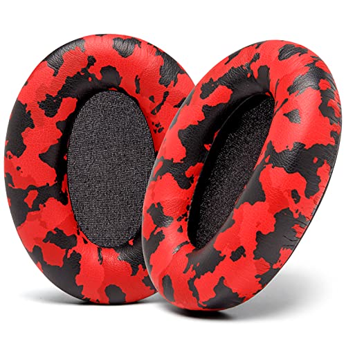 WC Wicked Cushions Extra Thick Replacement Earpads Compatible with Sony WH-1000XM3 Headphones - Red Camo von WC