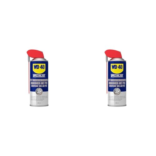 WD-40 Specialist PTFE Trockenschmierspray Smart Straw 400ml | PTFE Spray (Packung mit 2) von WD-40 Specialist