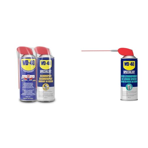 WD-40 Smart Straw + Specialist Silikonspray 400ml & Specialist Weißes Lithiumsprühfett Smart Straw WD-40 Smart Straw + Specialist Silikonspray 400ml & Specialist Weißes Lithiumsprühfett Smart Straw von WD-40